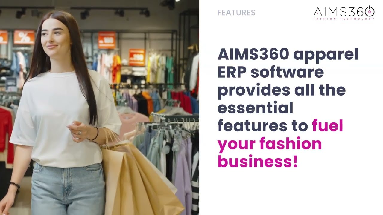 AIMS360 apparel software has best ERP, PLM, OMS, DTC, B2B, EDI, CRM & more to scale fashion business