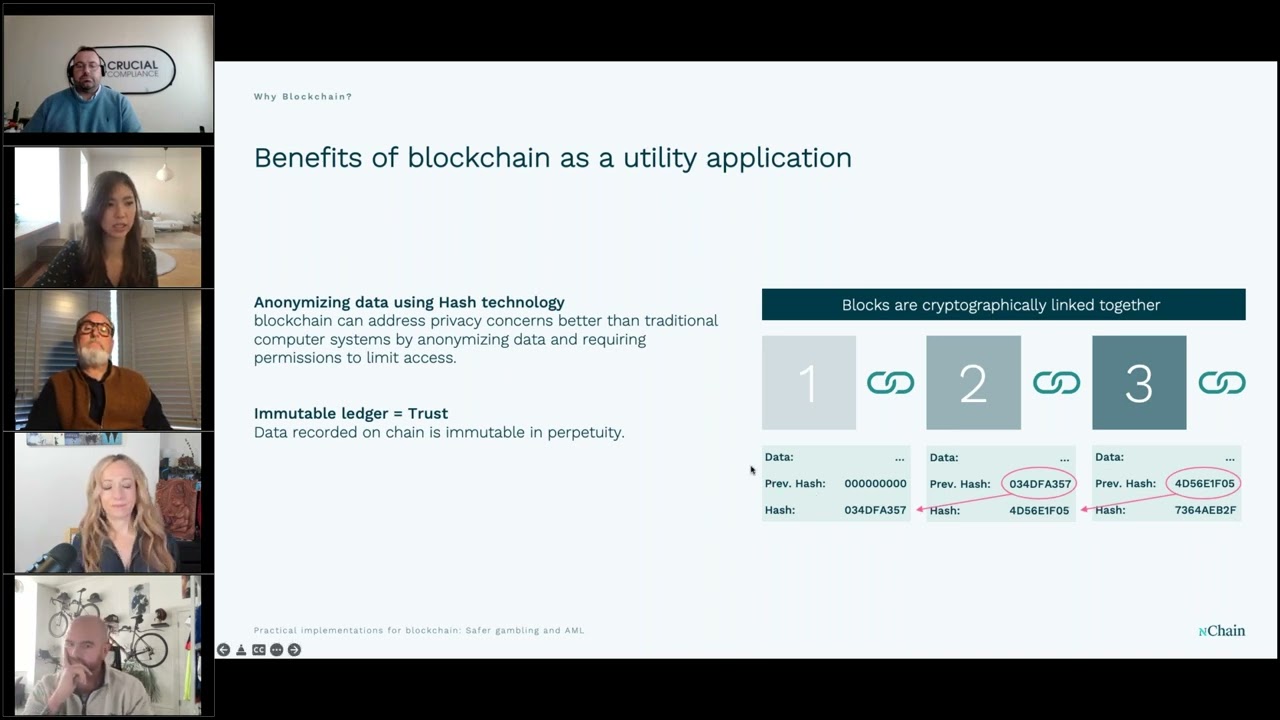 Practical implementations for blockchain  Safer gambling and AML