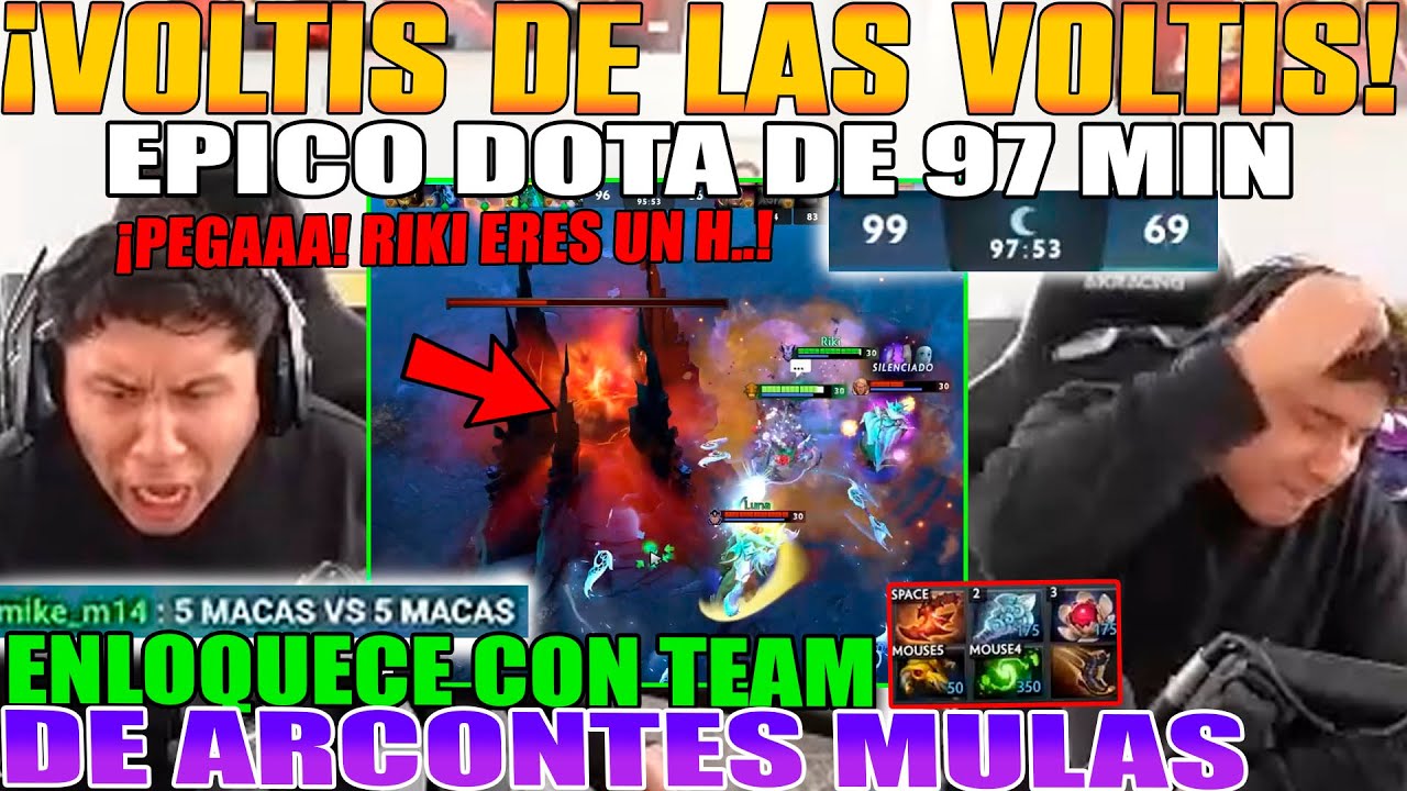 JUEGA SU DOTA MAS LARGO 97 MIN DE VOLTIS TRAS VOLTIS! MACARIUS ENLOQUECE CON TEAM DE ARCONTES MULAS