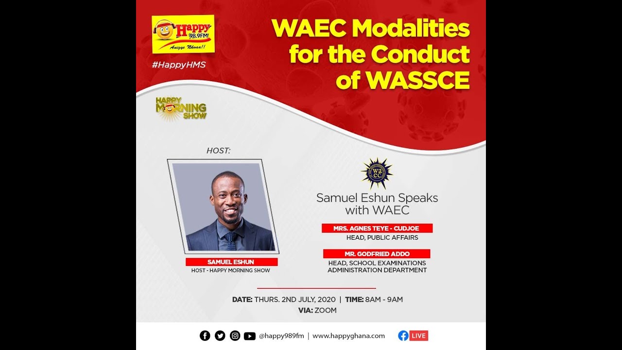 WATCH: WAEC Modalities for Conduct of WASSCE this year amidst the spread of COVID-19