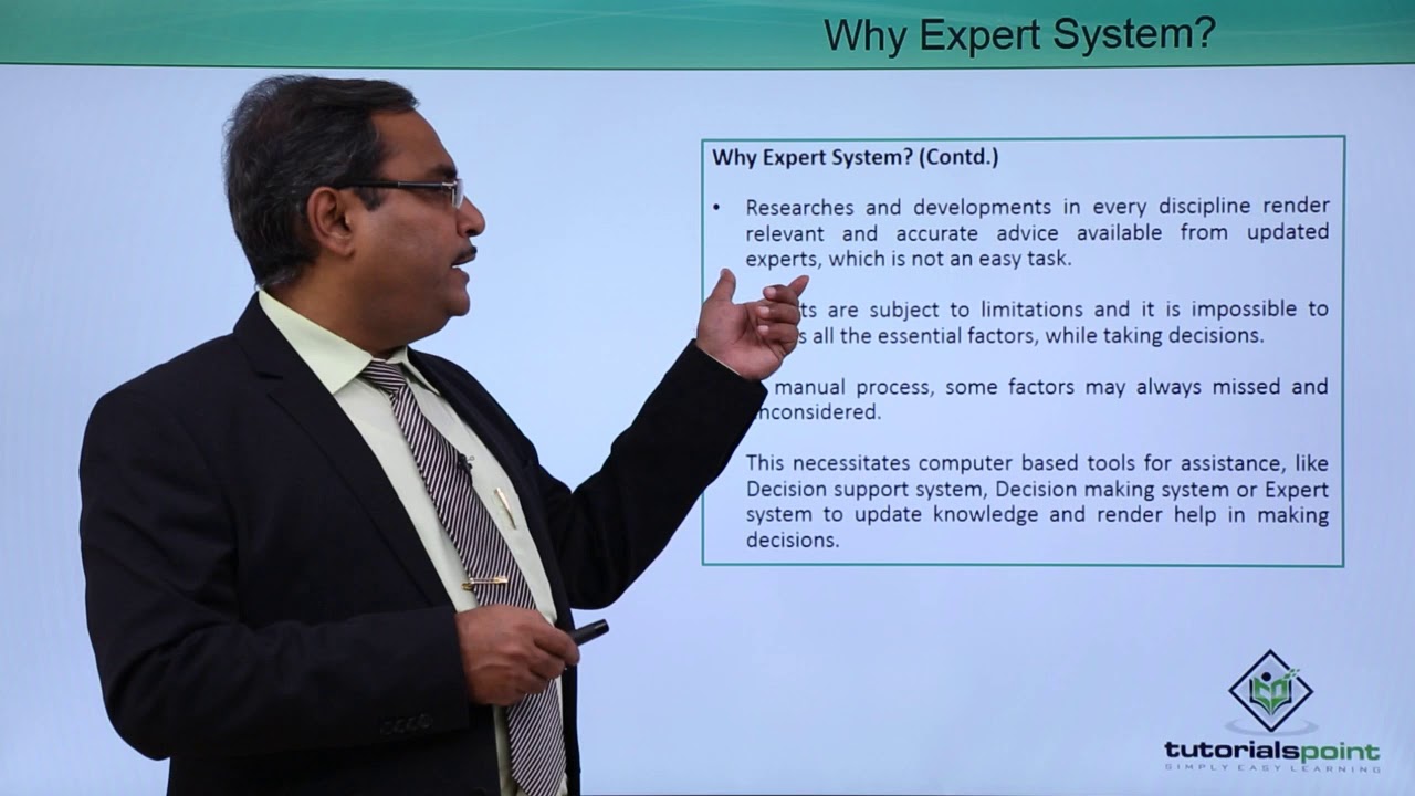 Artificial Intelligence - Why Expert System?