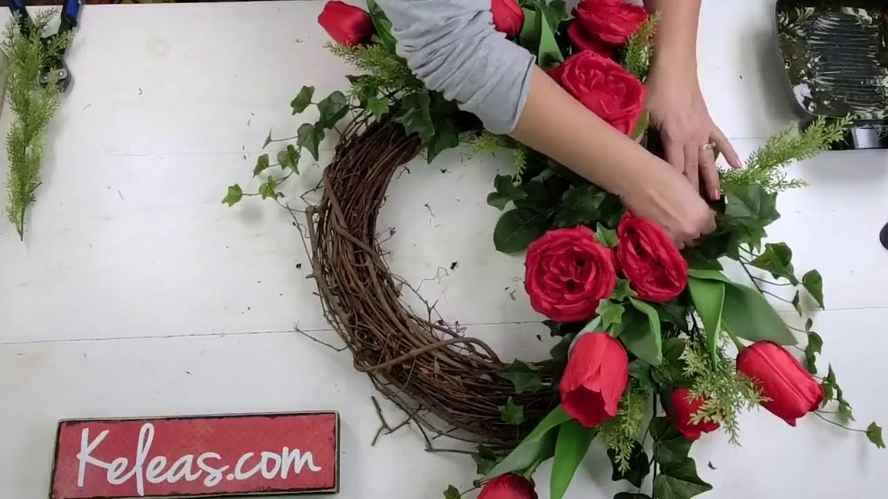 WOW Your Friends with This EASY Valentine Wreath Tutorial