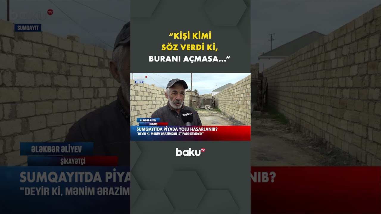 Sumqayıtda qalmaqala səbəb olan hadisə - Baku TV
