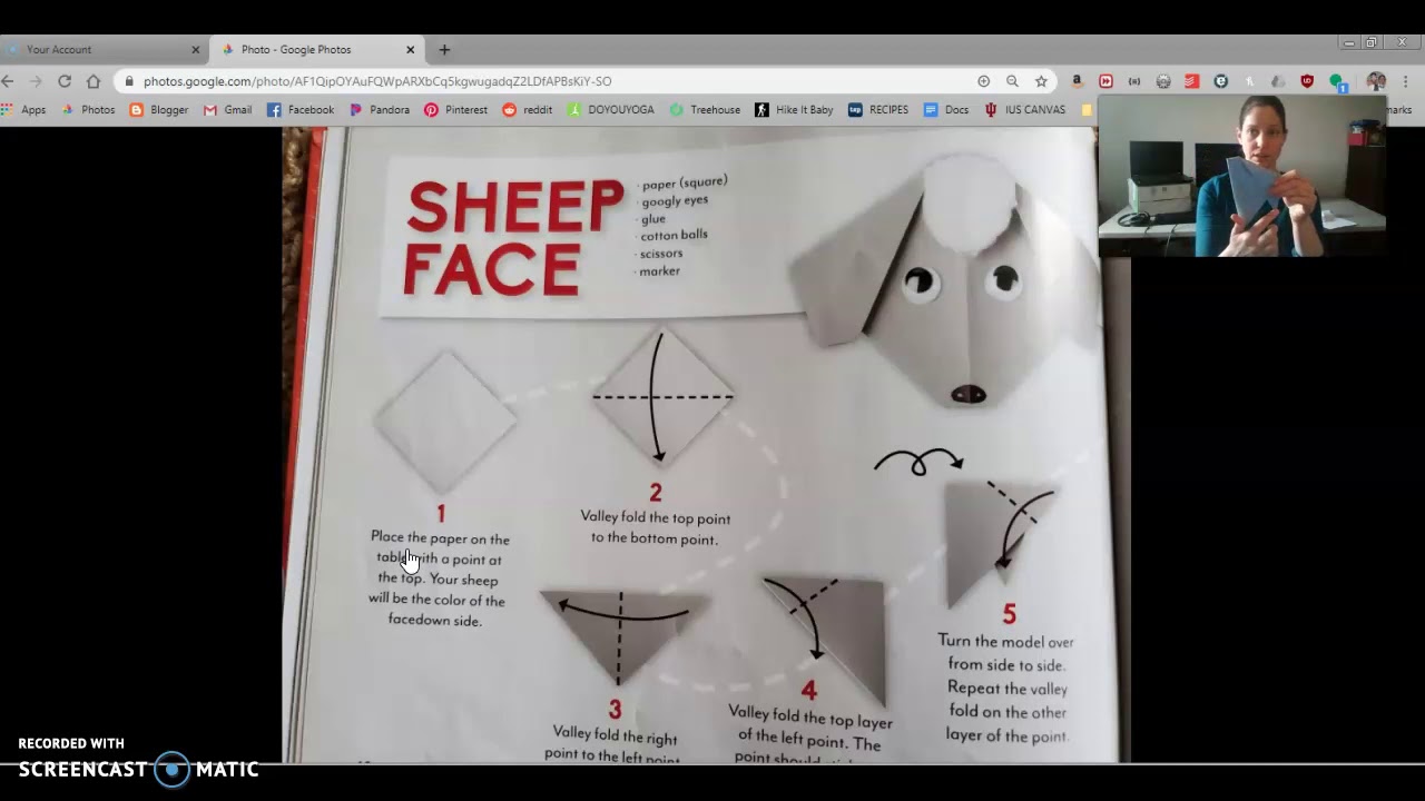 ART 3-24 Origami Sheep Face