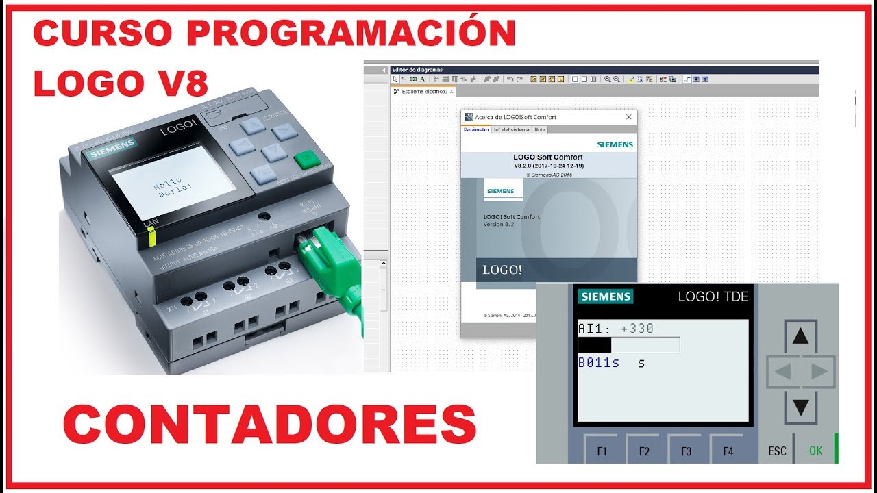 09 Curso de Programaci&oacute;n LOGO! Versi&oacute;n 8 desde Cero | CONTADORES