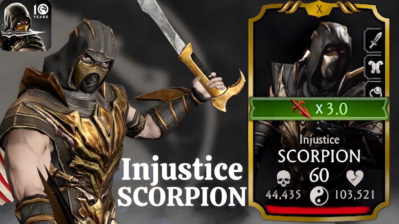 Injustice Scorpion Survivor Gameplay Mortal Kombat Mobile
