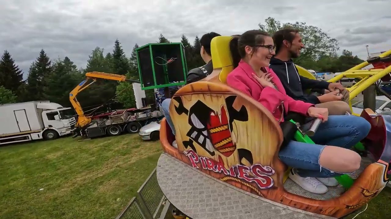 Žďárská pouť 2024 - ATRAKCE  JUNGLE COASTER ZA JÍZDY / ATTRACTION JUNGLE COASTER ON-RIDE