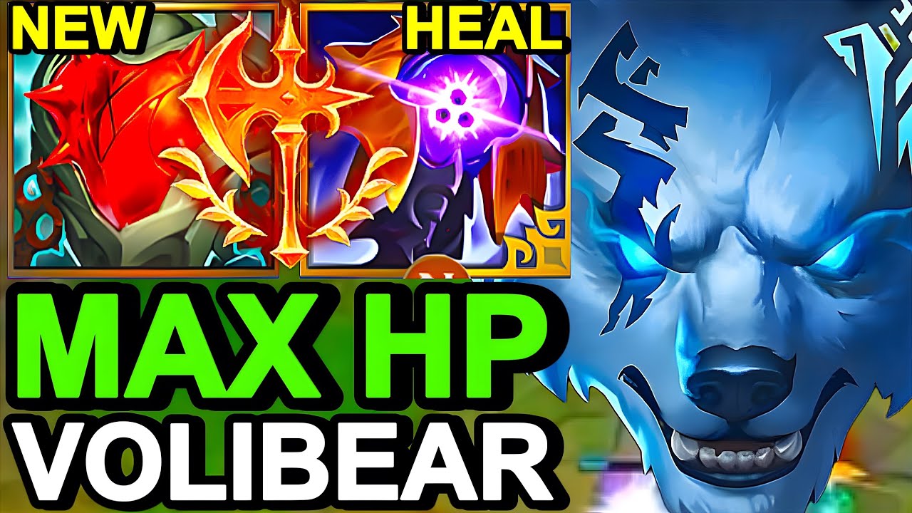 Wild Rift China Volibear Jungle - 20KILL!? NEW HEARTSTEEL MAX TANK VOLIBEAR BUILD RUNES