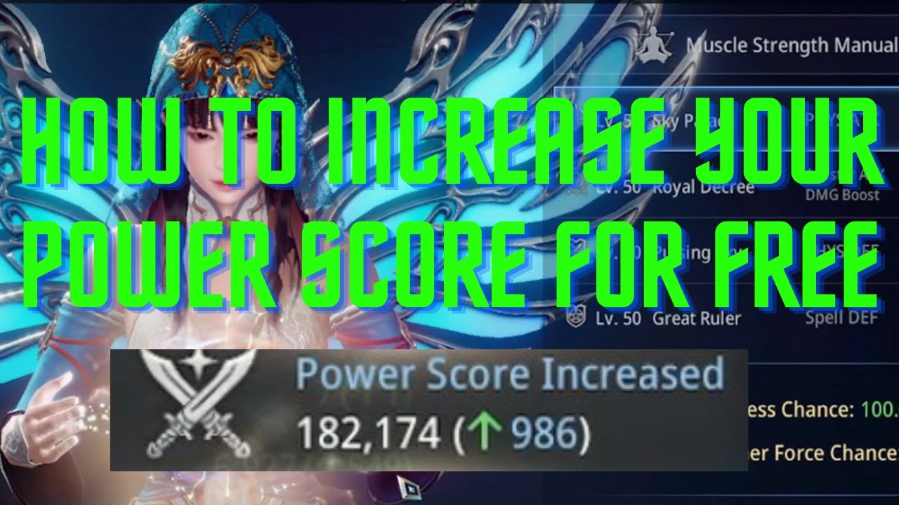 MIR4 GUIDE - ME VS 2 LEGENDS, HOW TO INCREASE YOUR POWER SCORE EVERYDAY FOR BEGINNER AND F2P