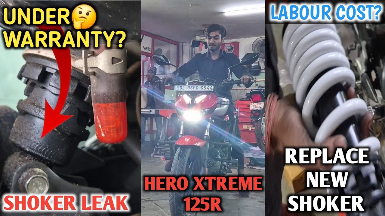 I Replaced My HERO XTREME 125R Rear Mono Shocker Under Warranty | service center charge labour cost?