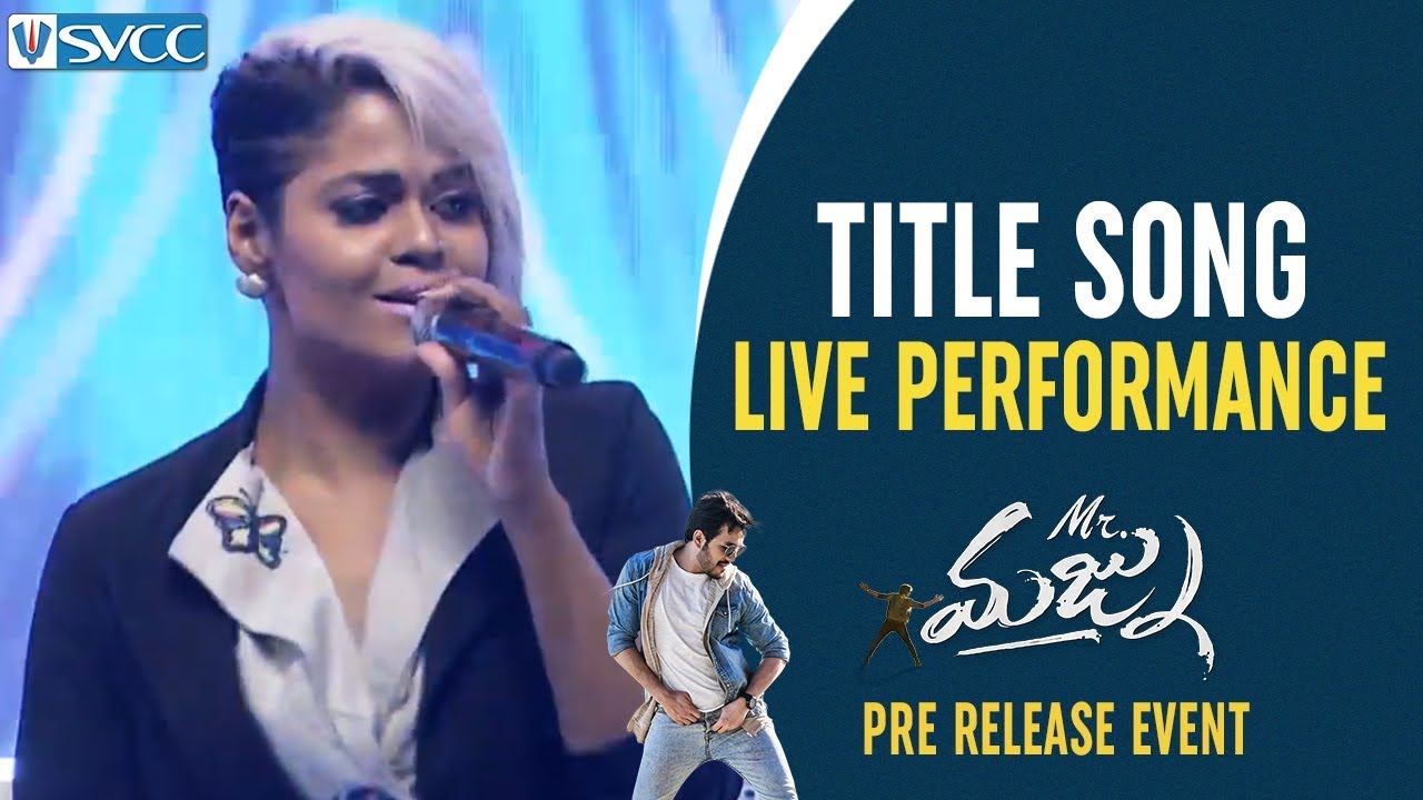 Mr Majnu Title Song LIVE Performance | Mr Majnu Pre Release Event | Akhil Akkineni | Jr NTR | Nidhhi