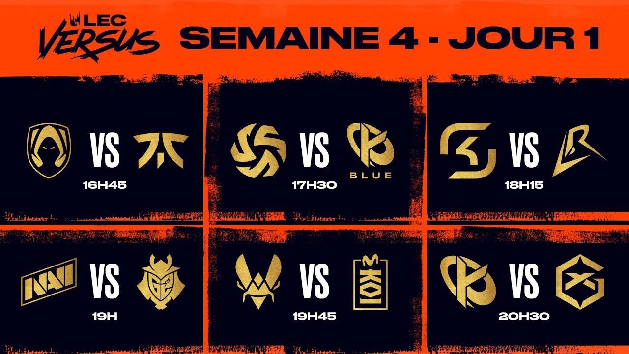 [LIVE OTP] 🔴 LEC VERSUS - W4D1 - BO1