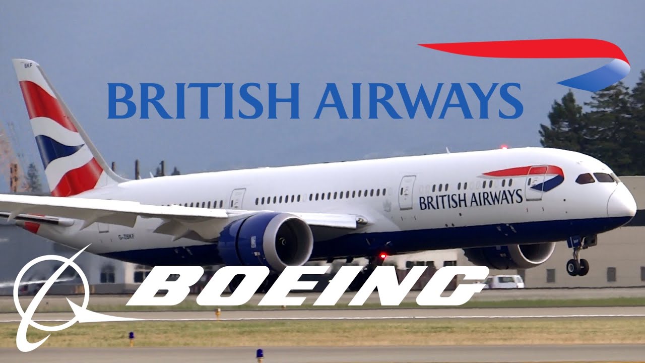 HD British Airways Boeing 787-9 G-ZBKF Inaugural Landing at San Jose International Airport