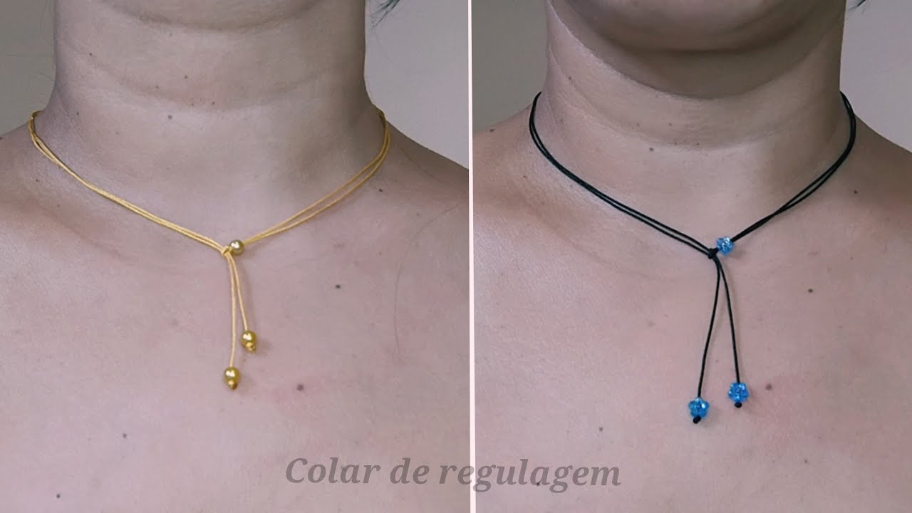 Colar de regulagem fácil de fazer.