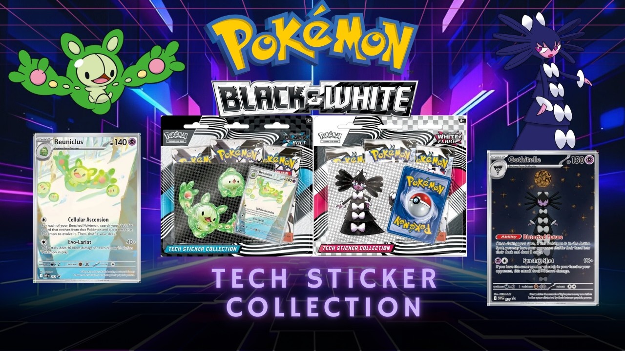 Pokémon TCG Opening! Black Bolt & White Flare Tech Sticker Collections!