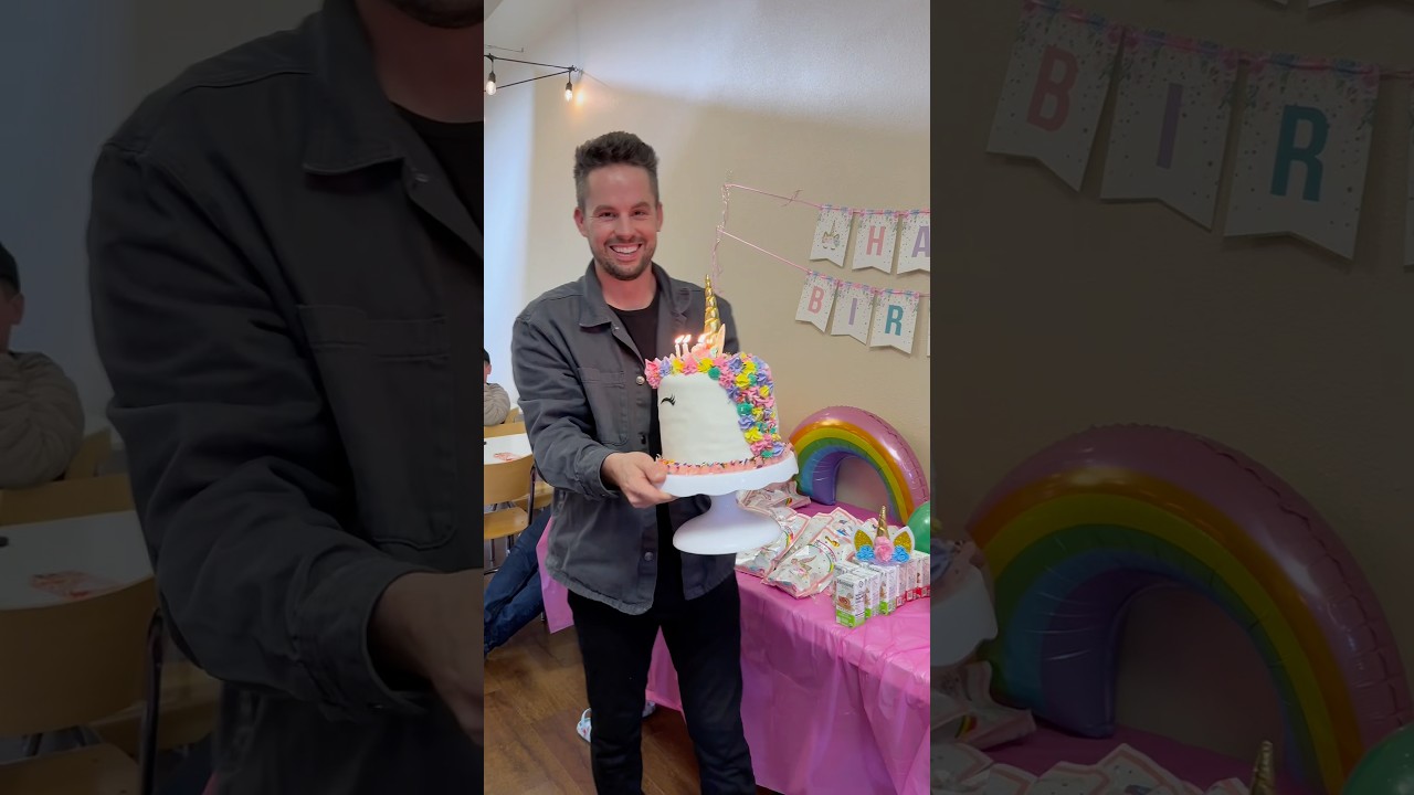 Was it perfect? No. Did she love it? Absolutely 🤍 #baking #unicorncake #birthdaycake