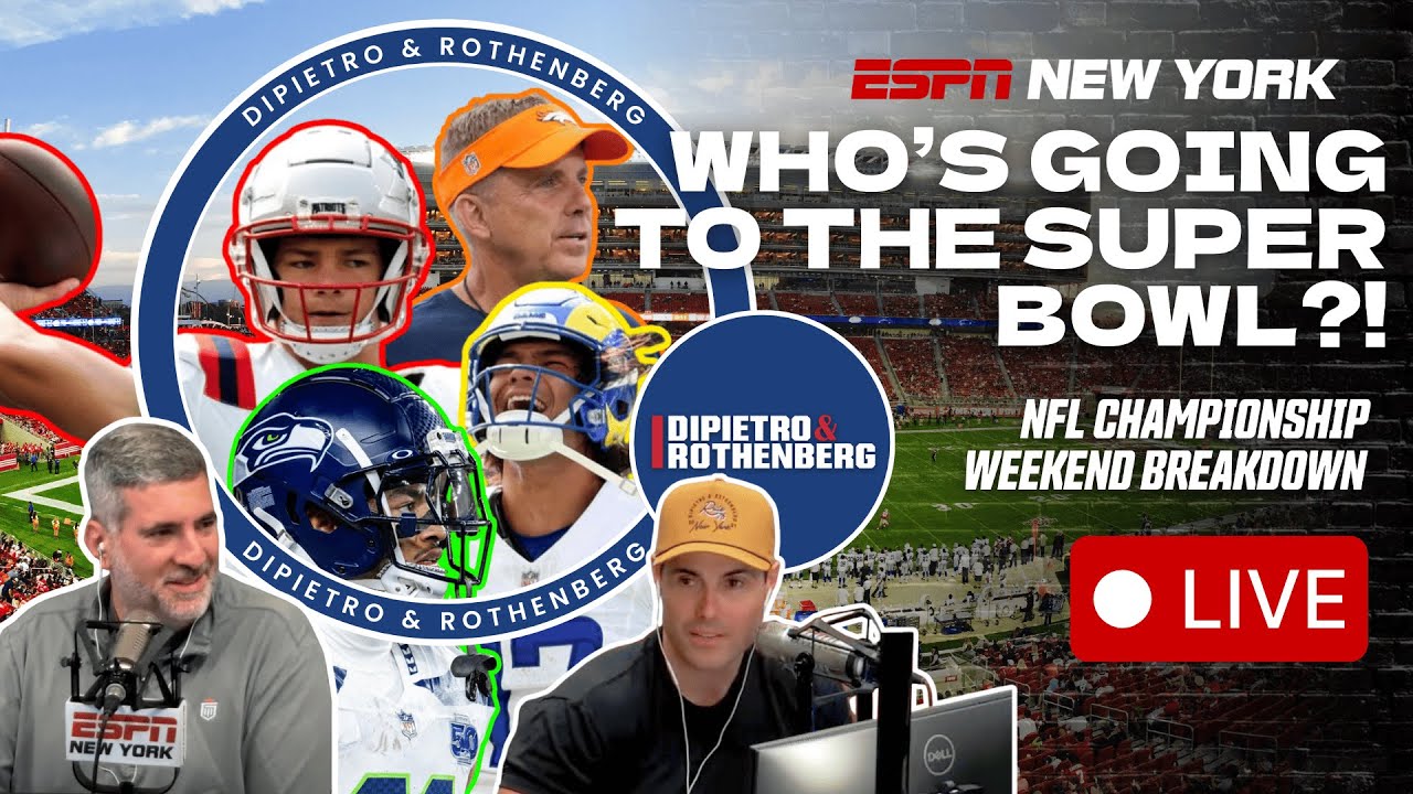 WHO IS SUPER BOWL BOUND?! | Expectations for Harbaugh & Giants | DiPietro & Rothenberg - 1/23/26