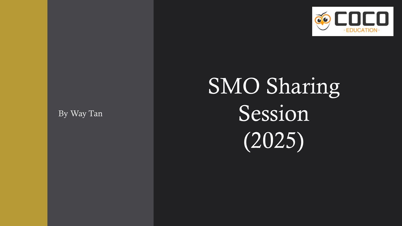SMO Introductory/Sharing Session (Conducted on 20 Oct 2025)