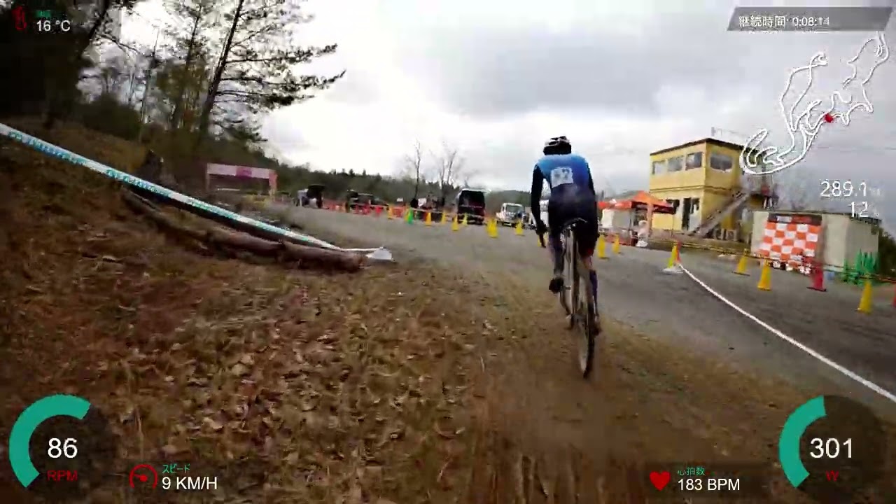 2026もみじシクロクロスヴィクトワールサイクルカップMM1途中まで