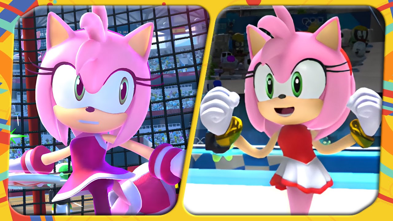All 24 Events (Amy gameplay) | Mario & Sonic at the Olympic Games Tokyo 2020 (Switch)