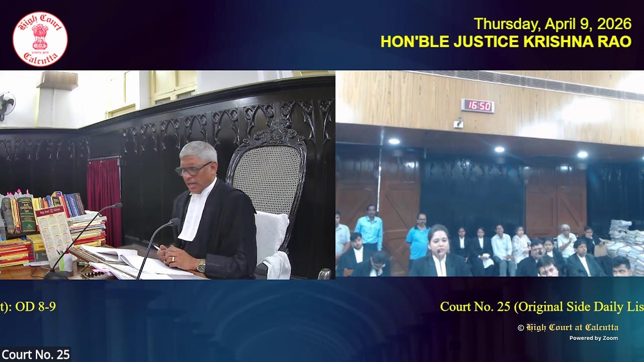 09 April 2026 | Court No. 25 | Live Streaming of the Court proceedings.