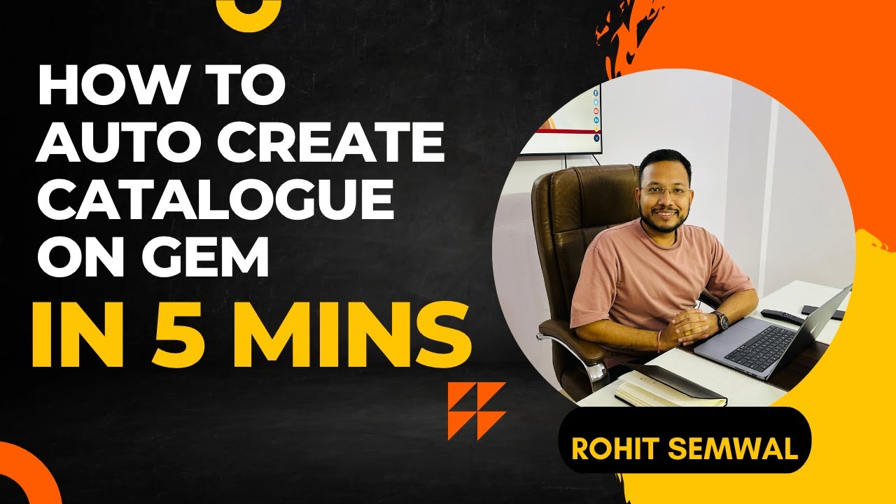 How to Auto Create Fresh Catalogue on GeM | Upload New Product on GeM in 5 mins | GeM Training