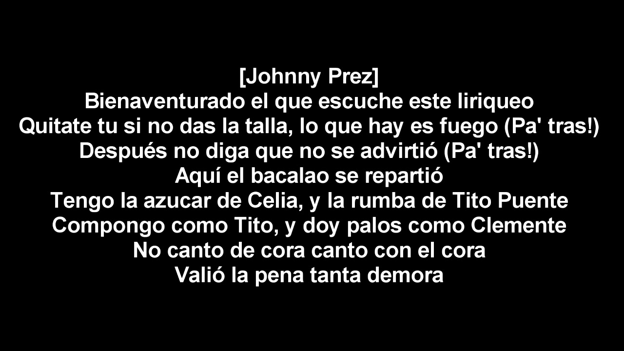 Los 12 Discípulos - Quítate Tu Pa' Ponerme Yo (Letra)