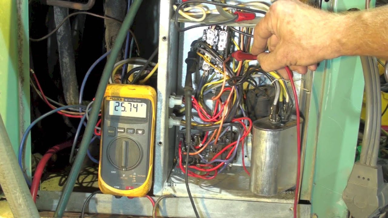 Electrical diagnosis of a water source heat pump