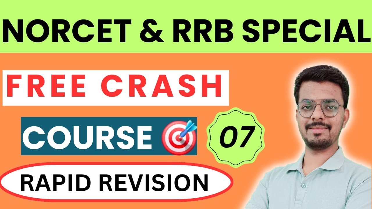 NORCET IMPORTANT CLASSES // RAPID REVISIONS //#norcet8 #aiims  #important #questions #answers #trend