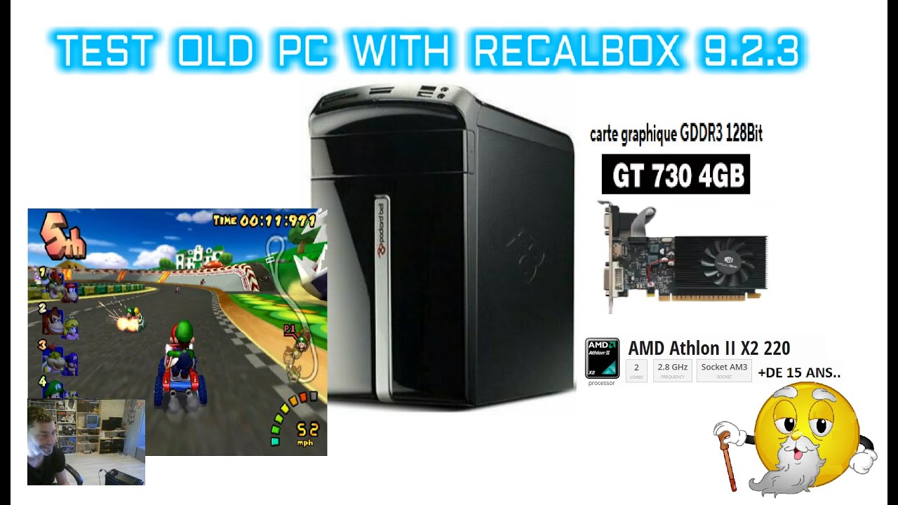 TEST OLD PC  AVEC RECALBOX 9.2.3