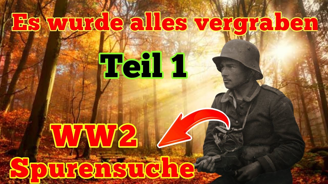 Teil 1 Versteckte Sachen der Wehrmacht gefunden (Schatzsuche im Wald mit Metalldetektor Sondeln)