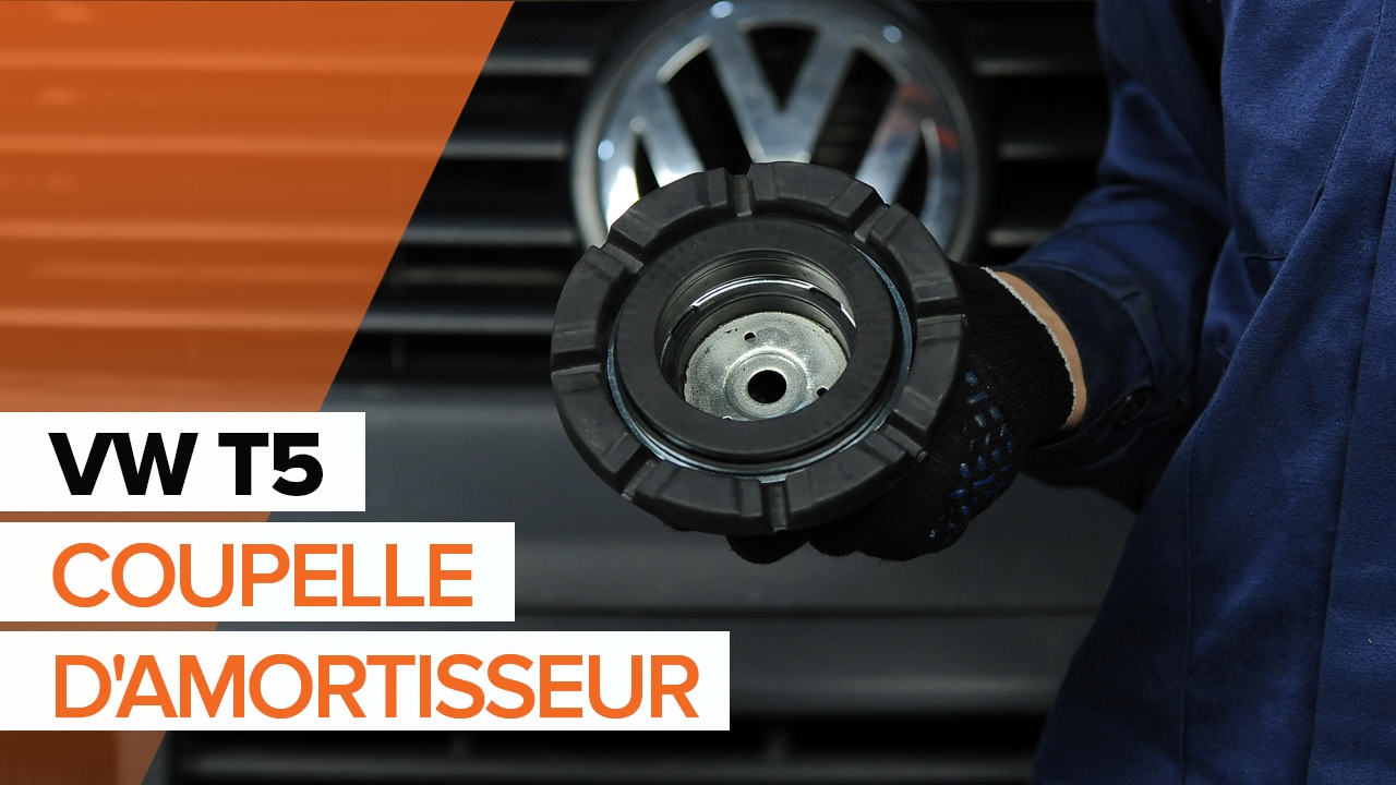Comment remplacer coupelle d'amortisseur sur VW T5 TRANSPORTER [TUTORIEL AUTODOC]