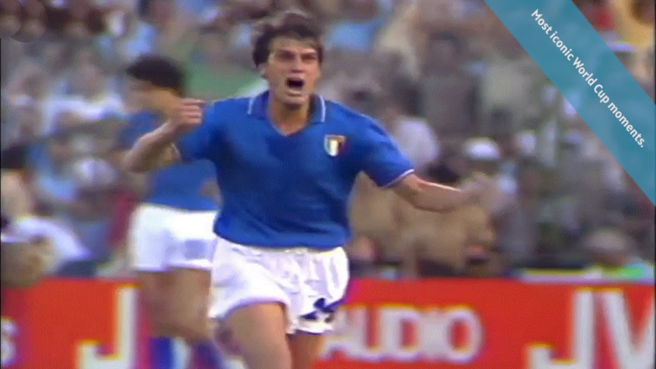 Most iconic World Cup moments. Marco Tardelli&rsquo;s Goal Celebration at the World Cup Final 1982