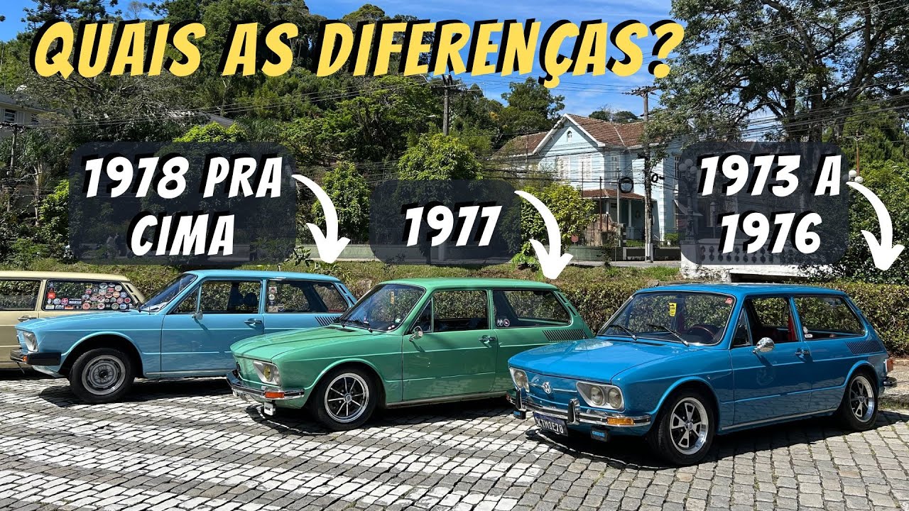 DIFERENÇAS ENTRE OS ANOS DA VW BRASILIA  - VOCÊ SABIA?