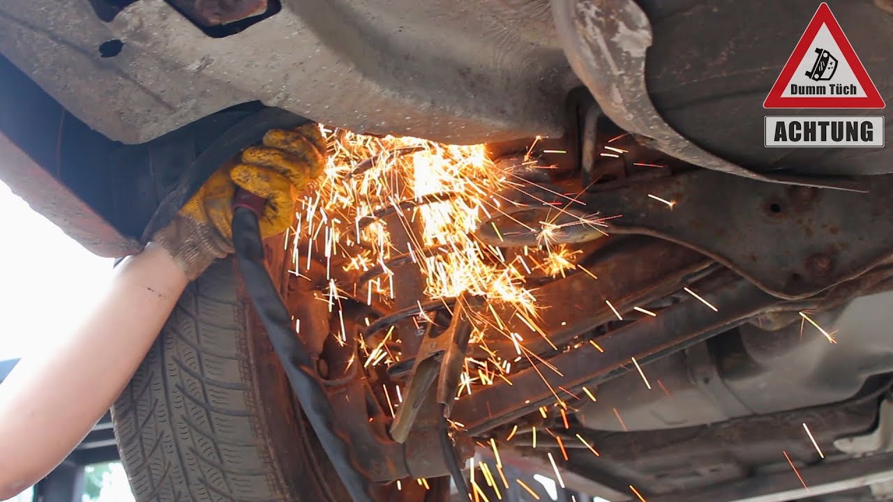 Federn durchschneiden - Auto tieferlegen schnell gemacht | Dumm T&uuml;ch Opelix