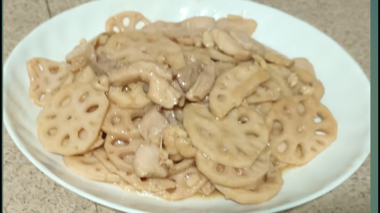 aktivitas masak || tumis akar teratai dan daging ayam