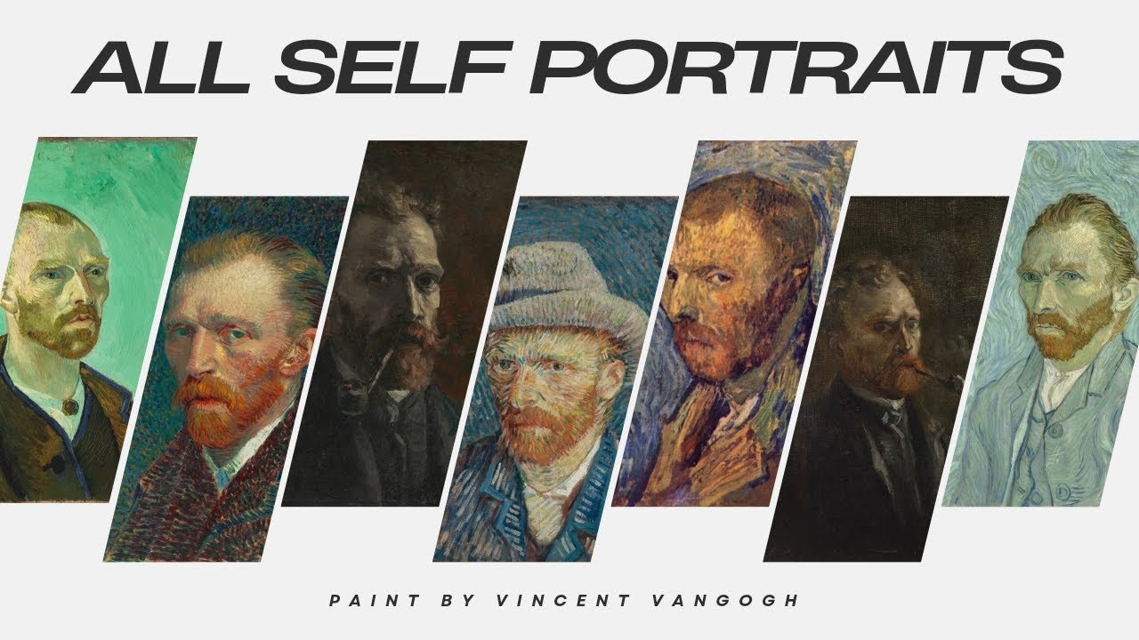 Vincent vangogh all self portraits in one video (36 Vangogh selfportraits)
