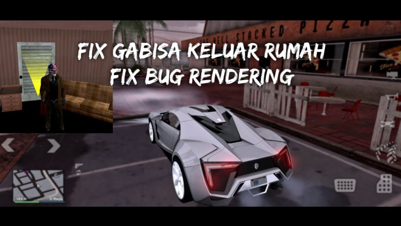 CARA FIX BUG RENDERING + GABISA KELUAR RUMAH CJ | GTA SA ANDROID ‼️
