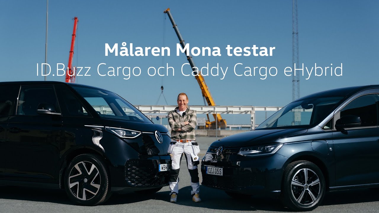 Målaren Mona testar ID. Buzz Cargo och Caddy Cargo eHybrid