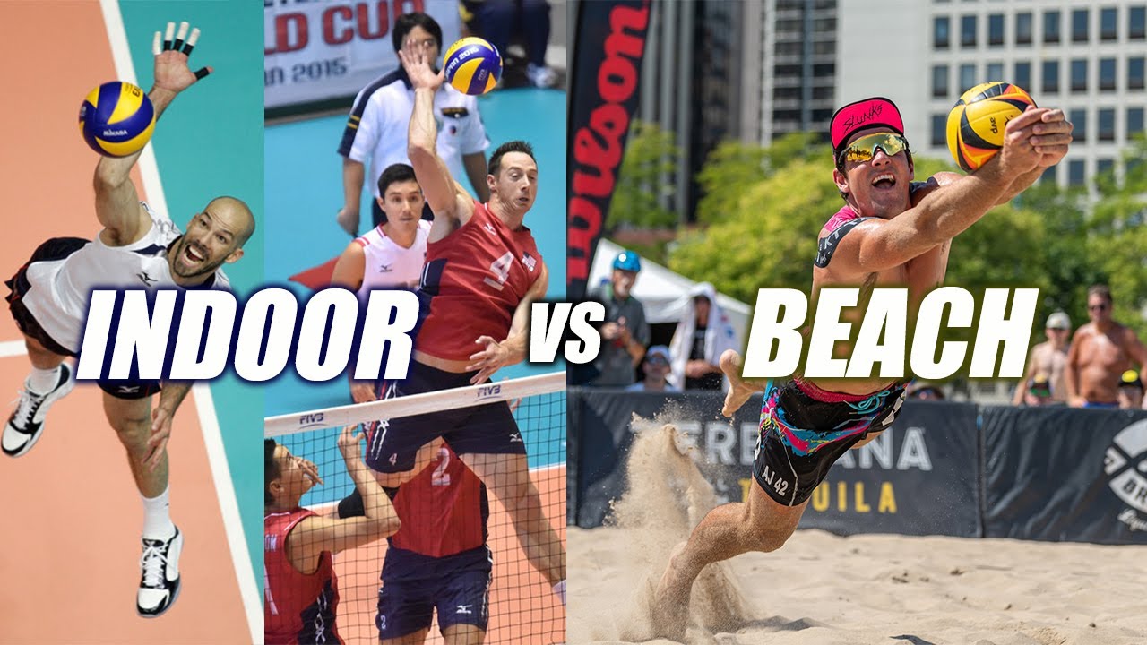 INDOOR vs BEACH Volleyball | Lee/Priddy vs Budinger/Field AVP Chicago Open 2022
