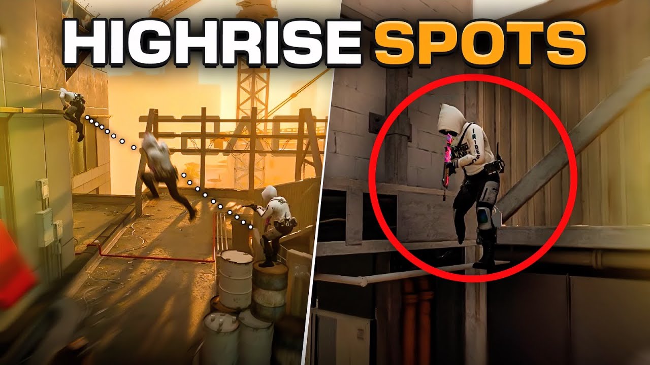 MW3 HIGHRISE JUMP SPOTS & LINES OF SIGHT!