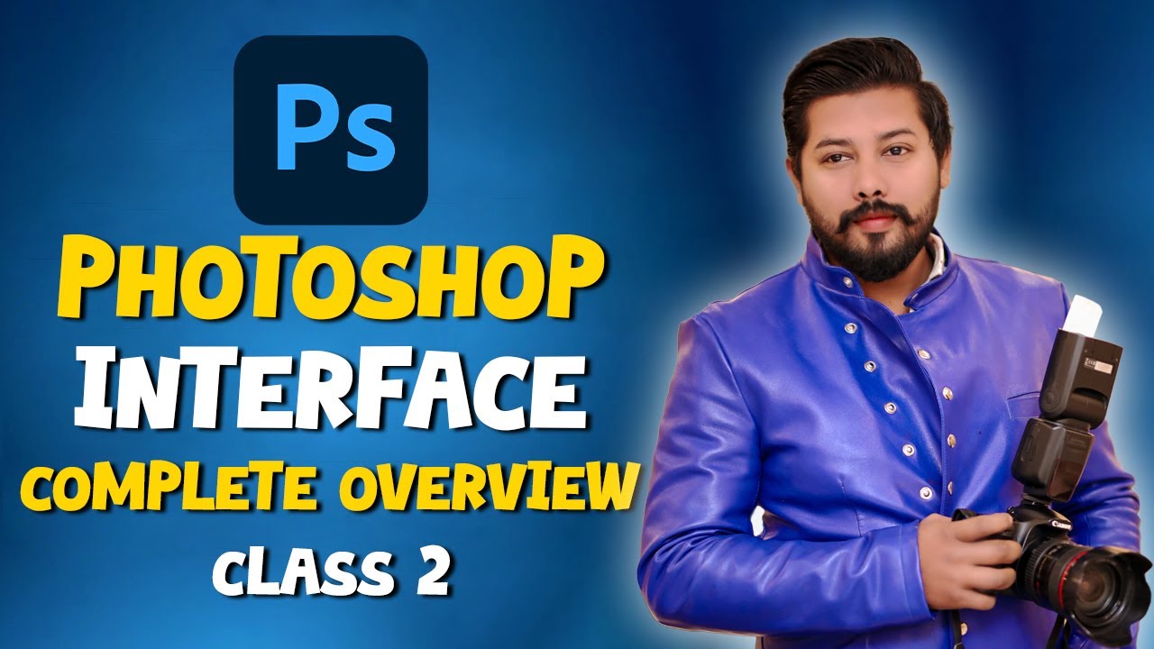Photoshop Interface Complete Overview | Photoshop Class 2 in Urdu & Hindi | DAILY DOSE WITH ASIF