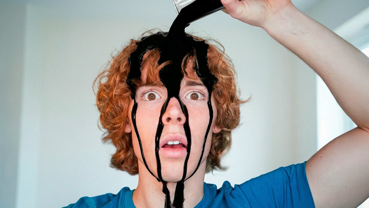 I Put The Worlds Blackest Paint in my Hair