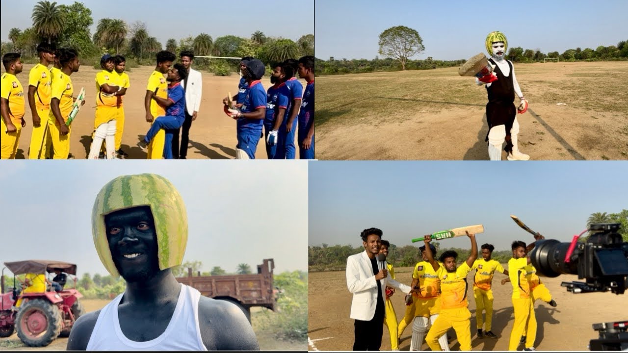 DESI CRICKET 2 behind the scene 😂￼￼ #surajroxfunnyvibeo abcvlogs #ajaypoper ￼#thecomedykingdom