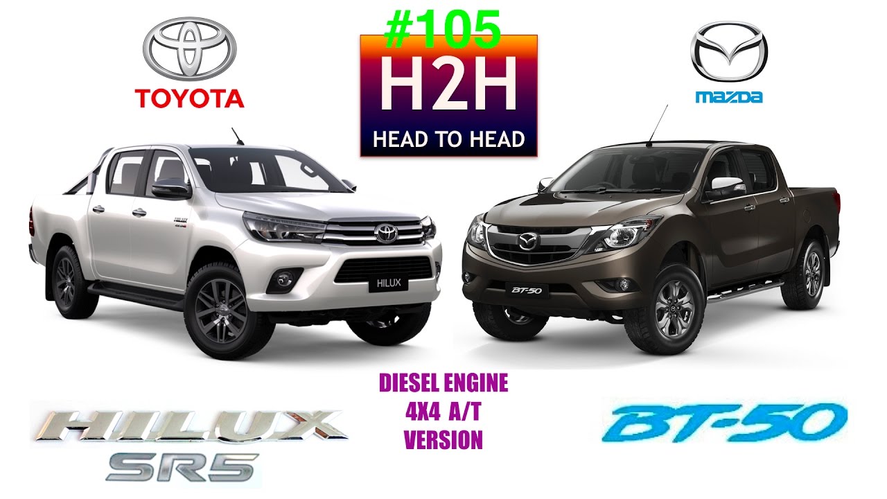 H2H #105 Toyota HILUX SR5 vs Mazda BT-50