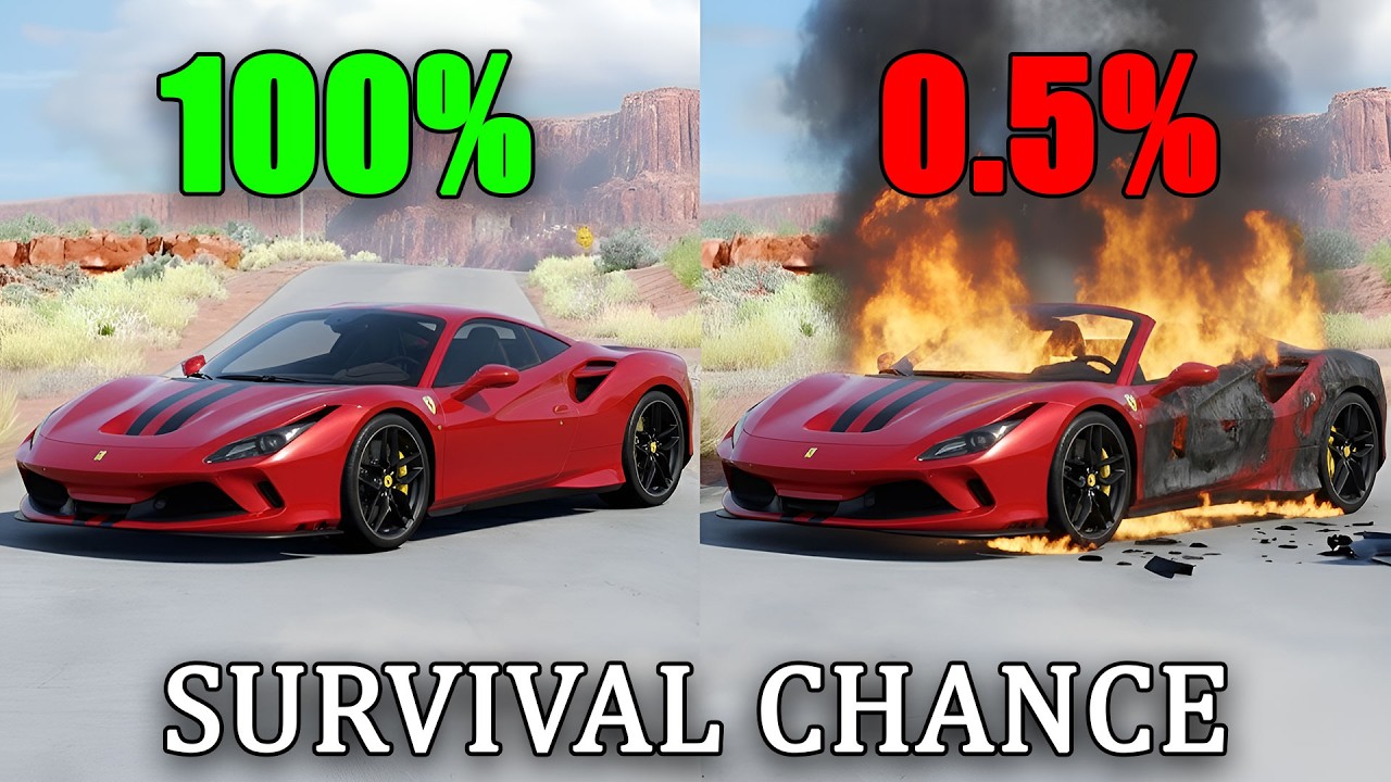 Realistic Survival Chance Crashes #3 | BeamNG.drive