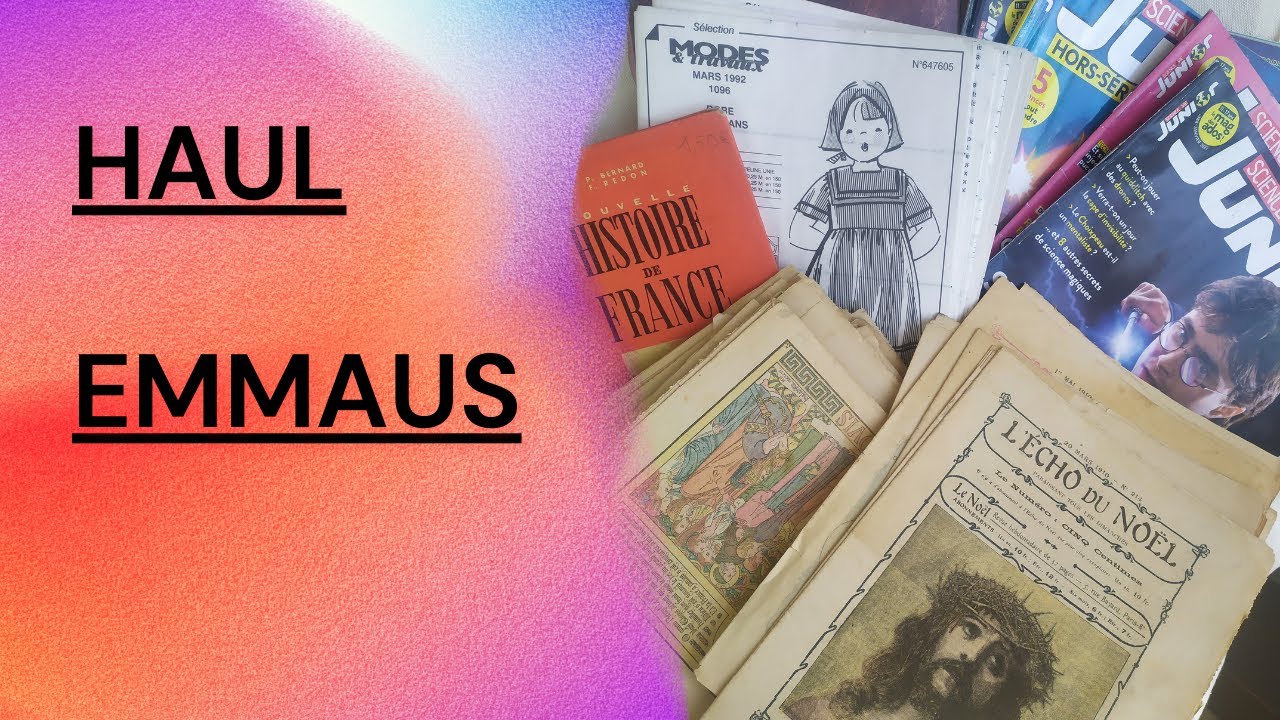 #haul Emmaus {du vieux papier, des livres vintages et des magazines}