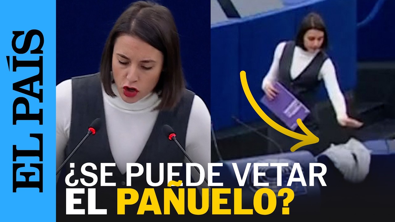 IRENE MONTERO no puede llevar la kufiya palestina en el Parlamento Europeo: ¿qué dicen las normas?