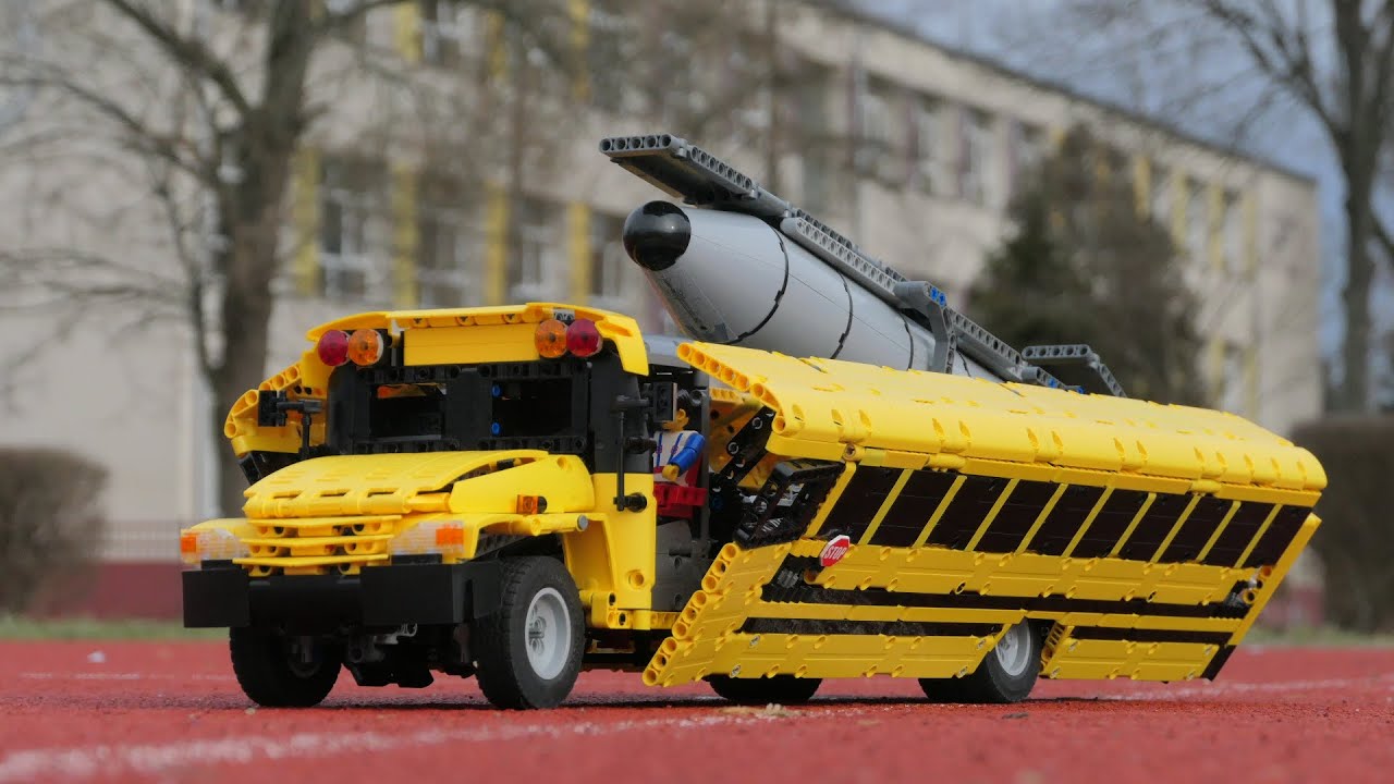 School Bus Rocket Launcher TC21 Lego Technic MOC by Samolot