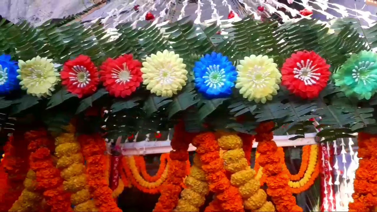 कच्चे फूलो से मंडप कैसे सजाये Natural flowers se mandap kaise decorated kare